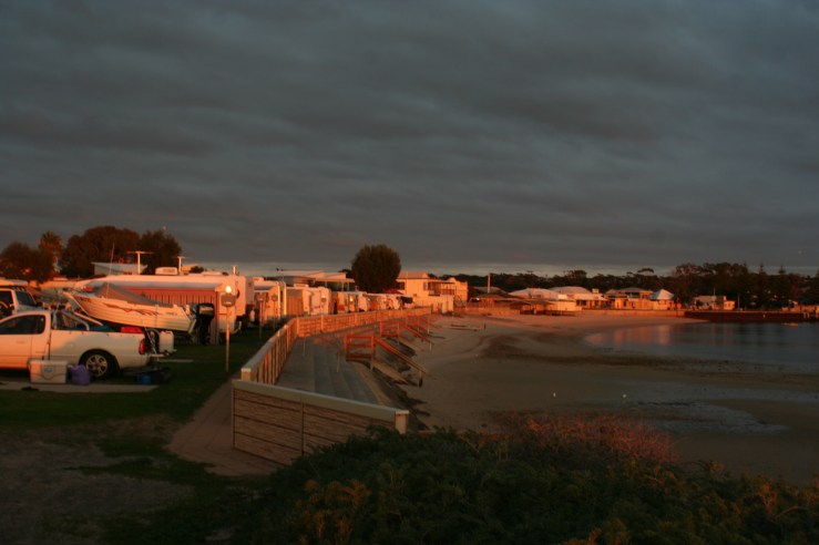 Caravan park full of old people in Port Vincent, near Adelaide.
